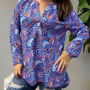 NWOT Simply Southern Paisley Tunic